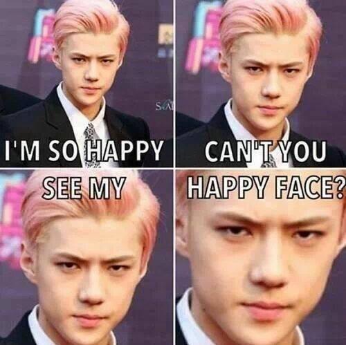 damnitssuho's tweet photo. *rumours abt ur bias with another girl* 
friend: dont u happy for him? 
me: http://t.co/wjLiSLbQ3S