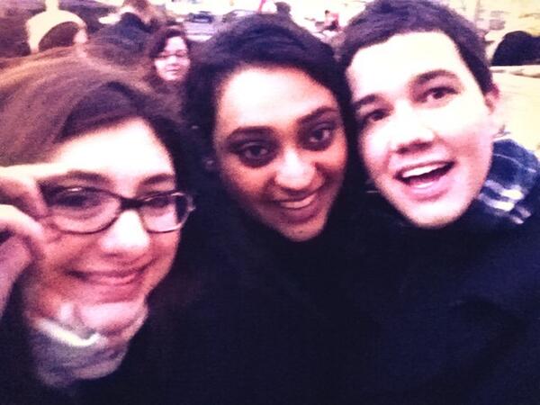 We're here for <a href="/NBCTheVoice/">The Voice</a> Philly auditions!! <a href="/BriBrielle/">Brielle Hart</a> <a href="/rmagge/">Reka Magge</a> @tminaj1 #InTheMix