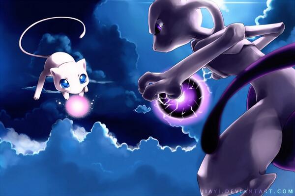 Pokemon_World_'s tweet photo. Rt for mew fav for mewtwo! http://t.co/gtYkMx8uHa