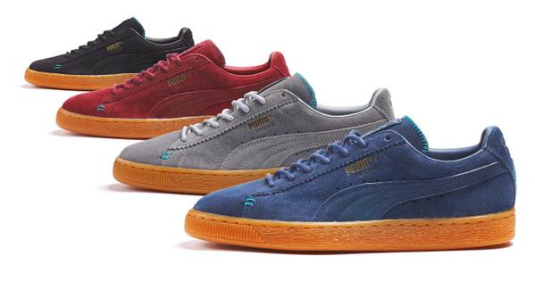 PUMA's tweet photo. Carefully crafted classics from the #PUMA archive #craftedpack #Suedes coming to @SIZEOFFICIAL http://t.co/T2NvOBRYfQ