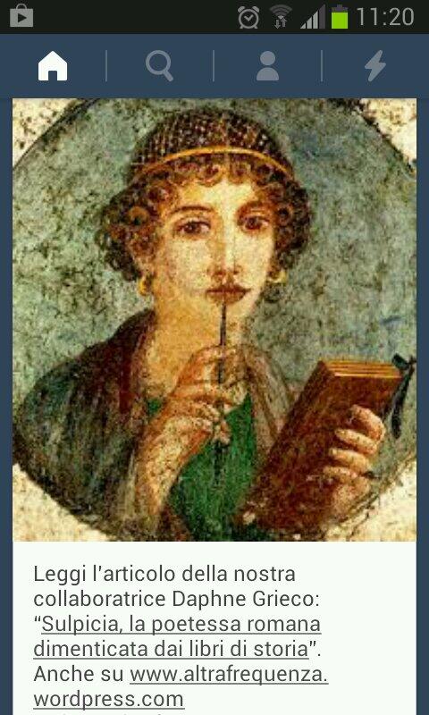 altrafrequenza.com/sulpicia 
#Sulpicia, la #poetessa romana dimenticata dai libri di scuola.
altrafrequenza.wordpress.com
