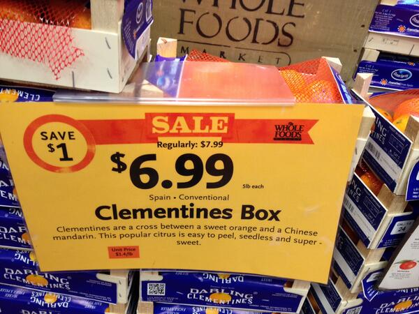 MadeInThEarth's tweet image. ¿Os parece un precio excesivo? Es barato para ser considerada fruta. Las mandarinas españolas como producto VIP