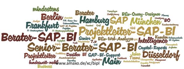 Ich habe für SAP BI auch eine Wortwolke erstellt: