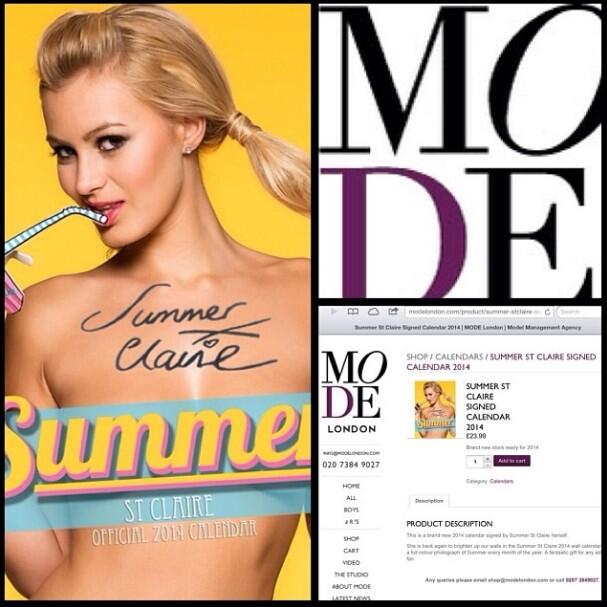 My debut calendar is still available to purchase! http://t.co/AqFilU8ZJR @mode_models x http://t.co/<a href="/tag/hellowembley"class="tags"><span>#hellowembley</span></a><a href="/tag/happyandglorioustour"class="tags"><span>#happyandglorioustour</span></a>