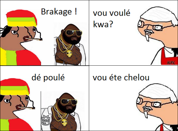 KFCComics's tweet photo. rt si @ComicsSadek et @RickRossComics son chelou http://t.co/7wu3Ovgnfb