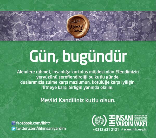 Bu kutlu günde, dualarımızla zulme karşı mazlumun, kötülüğe karşı iyiliğin, fitneye karşı birliğin yanında olalım.