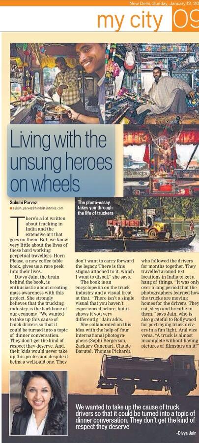 Horn Please - Trucking in India by Divya Jain. So proud of my wife :)