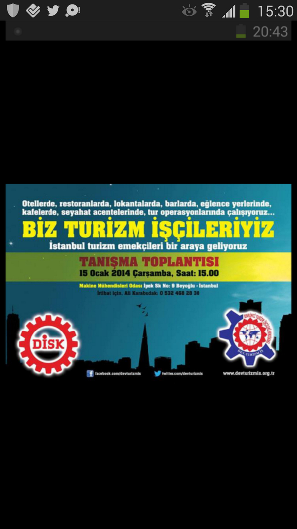 Bütün kafe bar çalışanlarımızı  emeklerine sahip çıkmaya çağırıyoruz <a href="/beyogluesnafi/">Beyoğlu Esnafı</a> @beydersosyal <a href="/ahmetsaymadi/">Ahmet Saymadi</a>