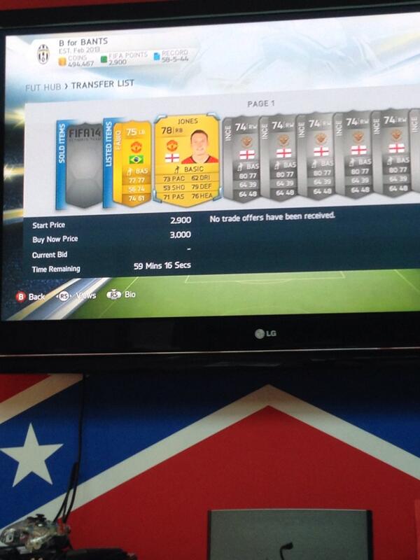 xboxwagers_fifa's tweet photo. @xFifaGiveAwayx team name B for Bants.   Gamer tag: ii goodyy http://t.co/1H1WqagKp5