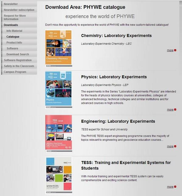 phywe's tweet photo. ¿Tienes los últimos catálogos electrónicos de #PHYWE? http://t.co/ZgQ67ACUYC http://t.co/aINvA0iN9c