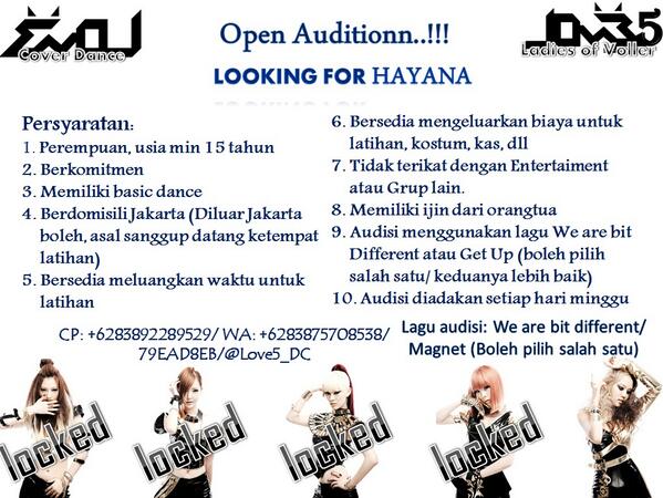 <a href="/monsterdc_/">MONSTER</a> Hello Brotha !! :) Please SHARE&amp;RT! LovE5_DC : Open Audition!! Let's join us for last position, Hayana!!