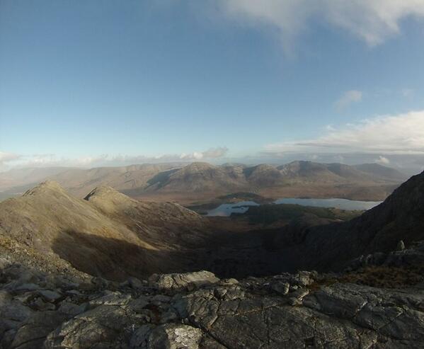 OutAdventureIRL's tweet photo. beautiful mountain lake in county #galway http://t.co/Zw4435CXag
