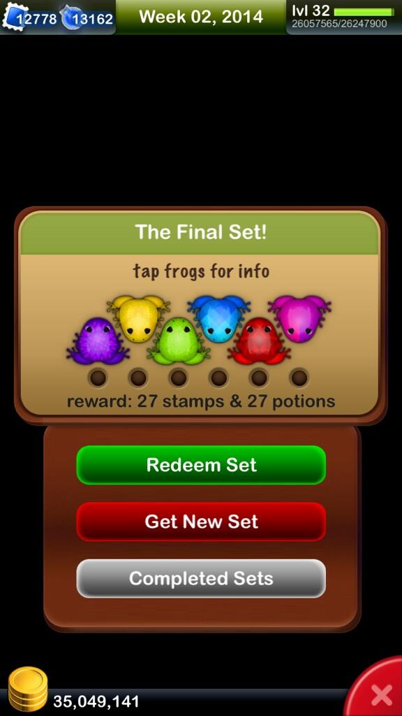 candycrane's tweet image. My final set. :( #nimblebit #pocketfrogs I&apos;m a sad sad tadpole.