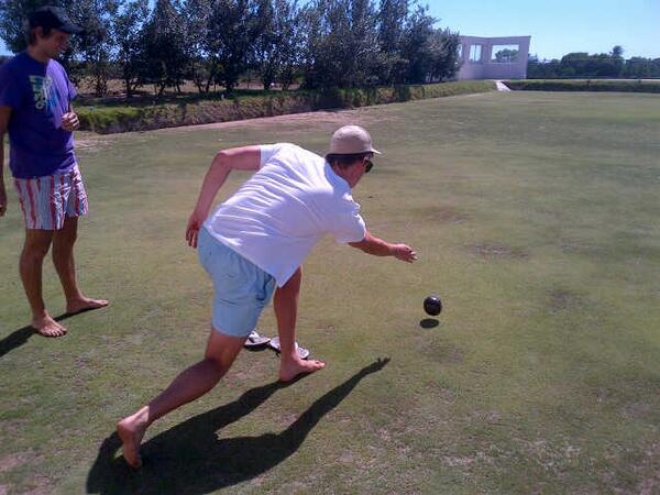 Practicing for the old days!