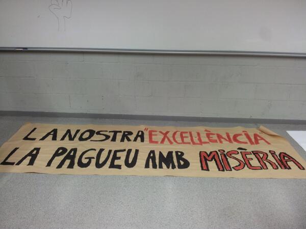 La nostra "excel·lència", la pagueu amb #precarietat. Demà, a 9h, Casa de la Convalescència. acup.cat/sites/default/…