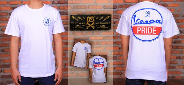 osJKT's tweet photo. White Vespa Pride . IDR 110K,untuk pertanyaan order atau lainnya bisa sms ke : 0878 77217299 http://t.co/pDp8QVom7A