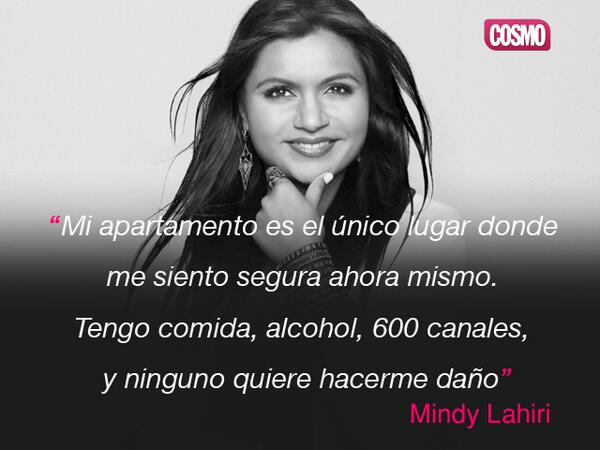 CanalCOSMO's tweet photo. Os dejamos con una frase de la protagonista de The Mindy Project. Los jueves 21:40 h. nuevos eps. #MindyProject_Cosmo http://t.co/ciHfG4pEUY