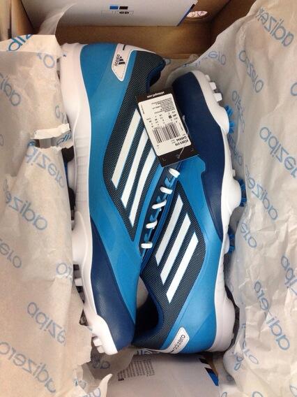 TheTodaysGolfer's tweet photo. Thanks @adidasgolfEU A new pair of #adizero certainly brightens up a dull morning #lightisenergy http://t.co/jmSmtO9IWC