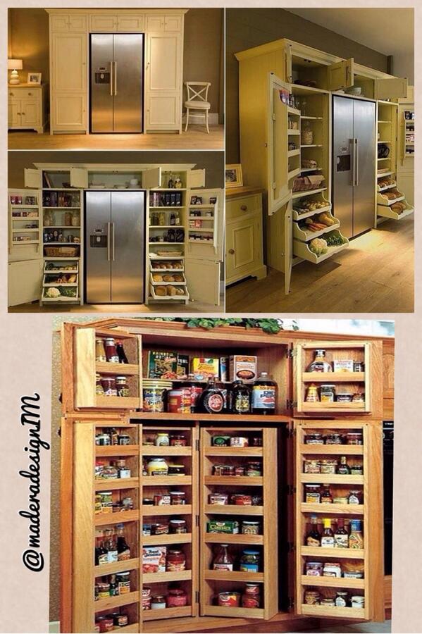 MaderaDesignIM's tweet image. Buenos días! Aquí unas fotos de despensas bien organizadas.. Por supuesto en #madera !!