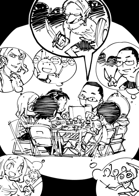 お絵かき:TRPGぽい 