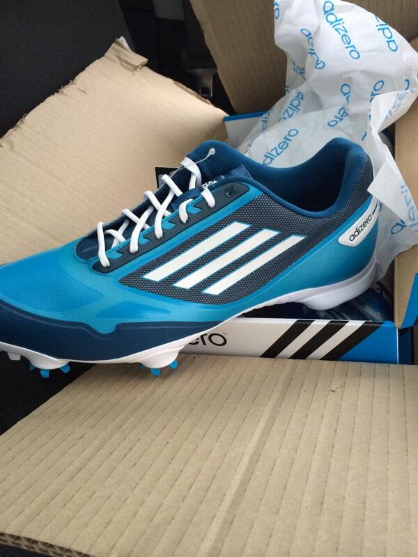 Dicko9's tweet photo. Thank to @adidasGolfEU for the new #adizero shoes. #lightIsEnergy can't wait to get out on the course in these. http://t.co/jSRPRXqLGq