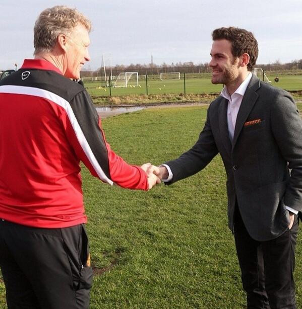 champsstu's tweet photo. Wellcome To Manchester United Juan MATA👍 http://t.co/nmNIz39Mkh