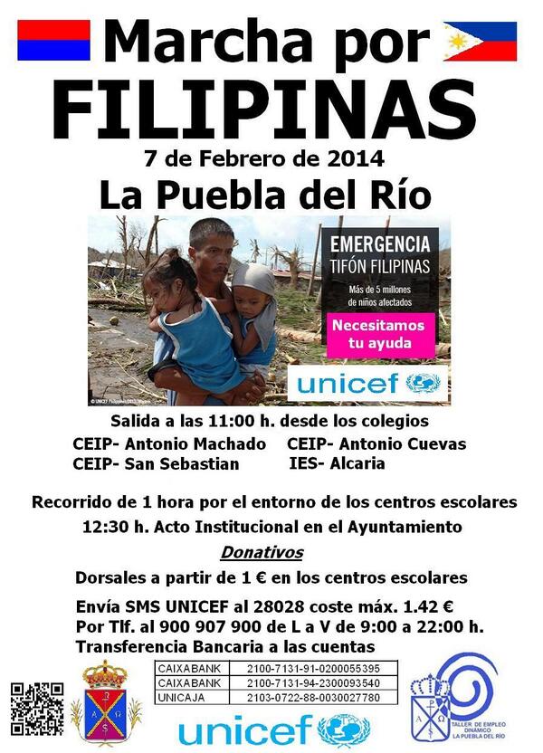 LuciaBonillo's tweet photo. Marcha Escolar por Filipinas, 7 de Febrero de 11:00 a 12:00 h @ASCLaPuebladelR RT x favor @LaPueblaDelRio http://t.co/eHyZbRMUKR”