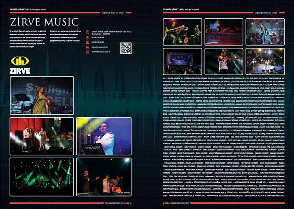 Zirve ses organizasyon rehberinde