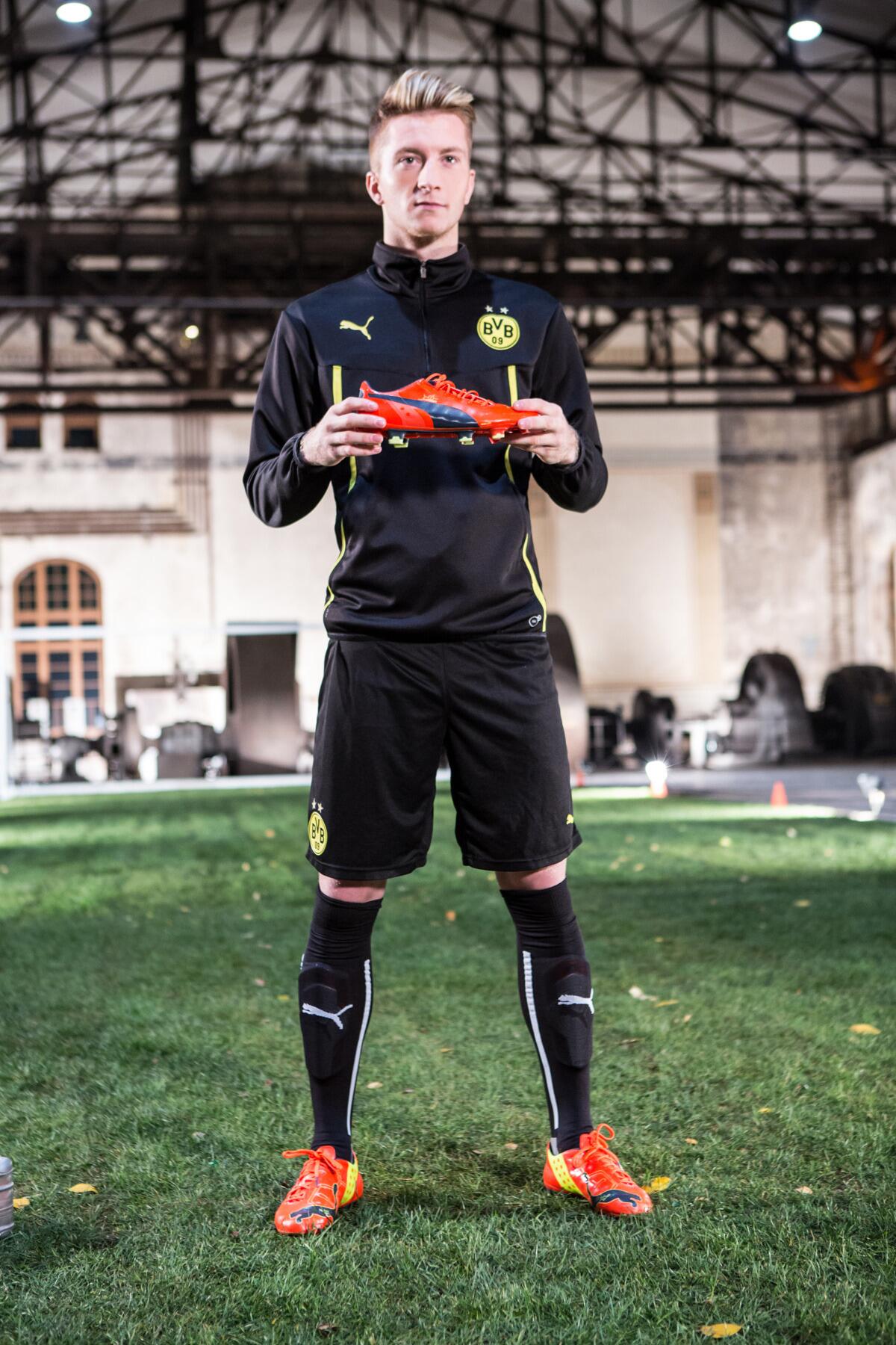 PUMA Football on X: "It's Bundesliga time again. Marco Reus is sporting new  #evoPOWER boots for the occasion. #StartBelieving http://t.co/6E6iEUhNqk" /  X