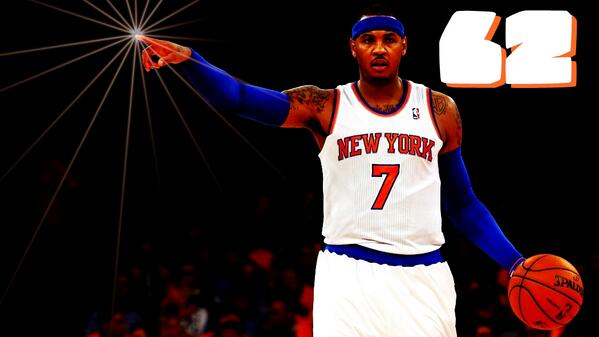 KnicksSeven's tweet photo. #Melo62 http://t.co/3pY2ATo6W8