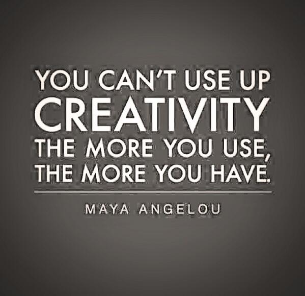 boundmagazine's tweet image. You can't use up CREATIVITY the more you use, the more you have! #creativeviewing