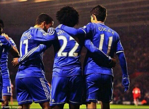 Eriscariin's tweet photo. “@oliviaTIURs: RTah u.u @ChelseaFanID: Juan Mata pergi, trio lini kedua Chelsea tetap mematikan! #CFI http://t.co/hC5yKDJAcm”