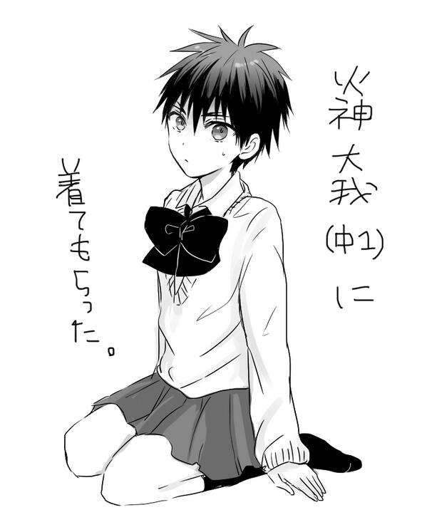 例のブレザーきてもらった。 