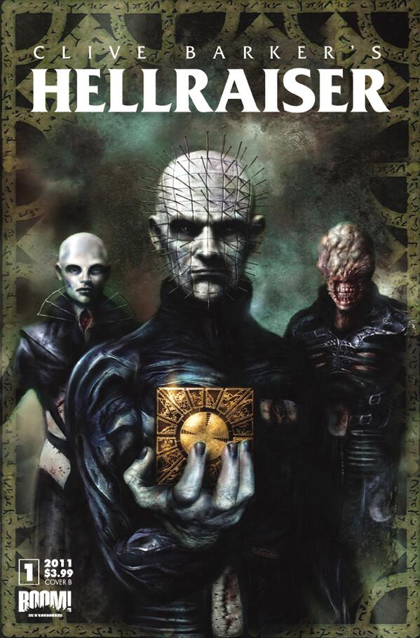 RealCliveBarker's tweet photo. BEAUTIFUL “@nickpercival: Still my favourite of the 'Hellraiser' covers I did. Must revisit those Cenobites again... http://t.co/wDKTM3QTVu”