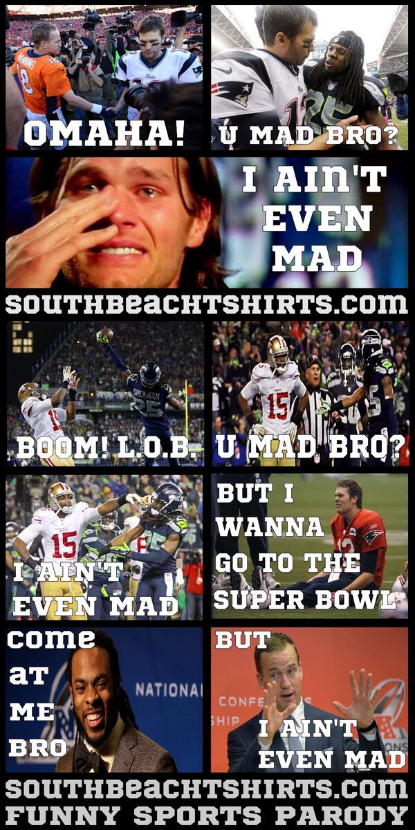 SBTshirts's tweet photo. Super Bowl soap opera meme #superbowl #seahawks #omaha #broncos #manning #DenverBroncos #football #RichardSherman http://t.co/LRBufTyLex