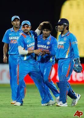 TeamIndia7's tweet photo. Never done this bfore in ODI history! The new record by no. 6 (@msdhoni), 7 (@ashwinravi99), 8 (@imjadeja) scored 50! http://t.co/e0GRmrjejQ
