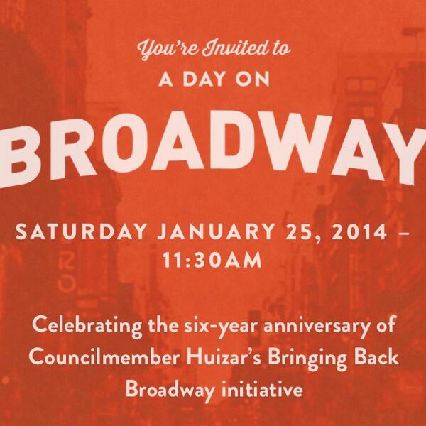 GrandCentralMkt's tweet photo. Join us today in celebrating #ADayOnBroadway! Stop by for a bite to eat as you take in the history  #AmazingPlace http://t.co/8L8A7hZ9Uu