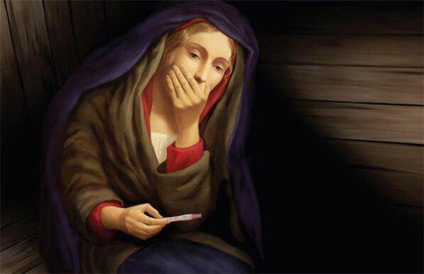 jesus_tuitero's tweet photo. ¿Y ahora cómo se lo digo a José? ¡Ya está! Le diré que fue una paloma http://t.co/54FgLSgAfG