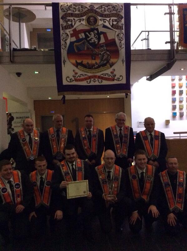 Well done Goldsprings of Comber LOL 1037 winners of best new banner #TheGrands2014