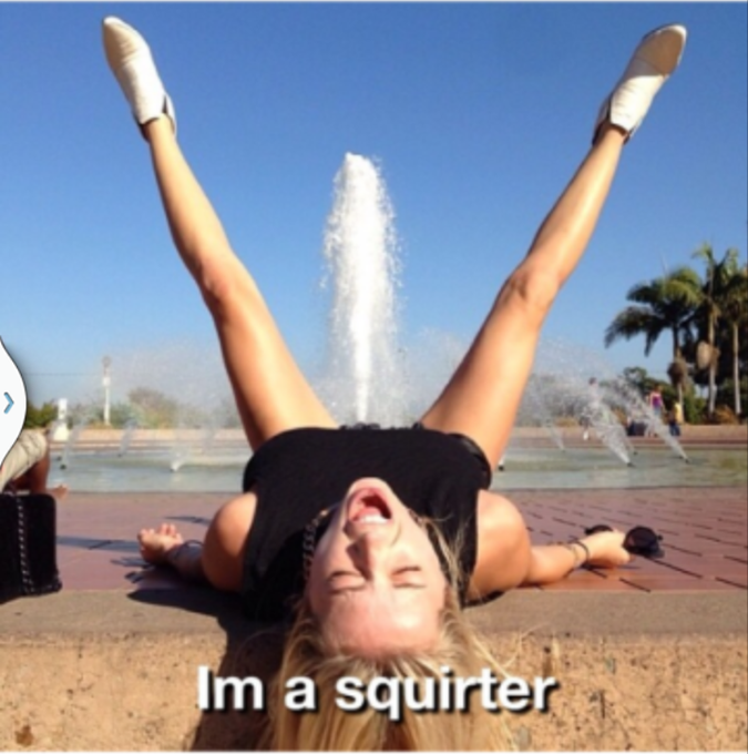 I'm a squirter! Yay! http://t.co/strTWgjPlo<a href="/tag/assswag"class="tags"><span>#assswag</span></a>