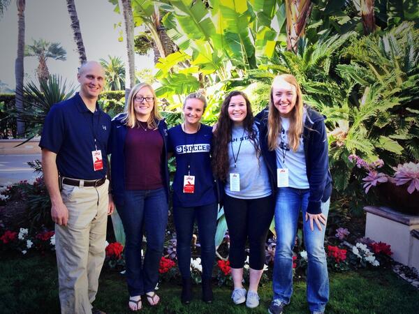 amberrchilders's tweet photo. Team Utah State is enjoying @APPLEathletics #APPLE2014 http://t.co/rfkhp6lcib
