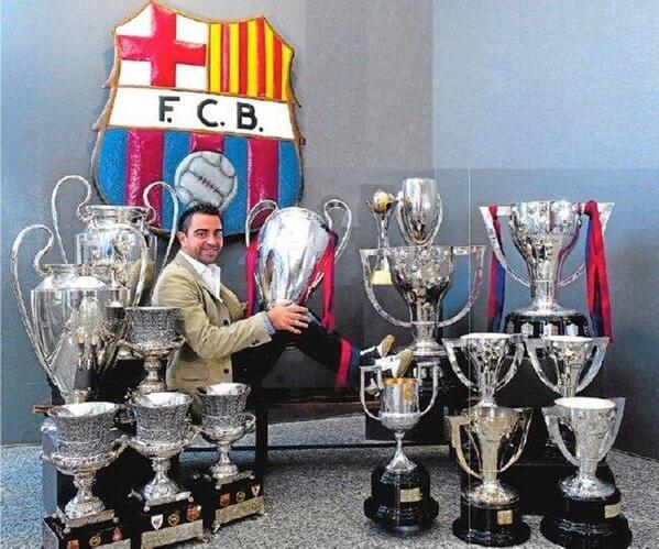 TipsFutbol's tweet photo. En los últimos 15 años, Xavi ha ganado 25 títulos, mas que el Real Madrid en los últimos 23 años (22 títulos): http://t.co/ZkHxOU9dS9