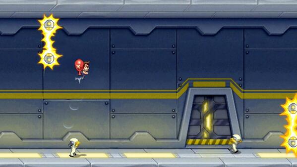 dcelma's tweet image. He volado 313 m en una partida fabulosa de #JetpackJoyride en iPhone.     bit.ly/rKuWqK