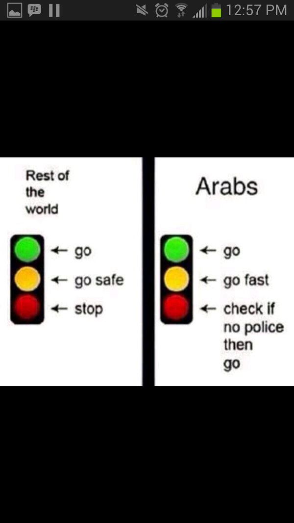 OnlyIfYoureArab's tweet photo. How arabs drive #arabs http://t.co/zqWhDJfIWC