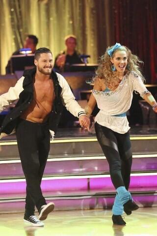 Dance_Valentin's tweet image. Elizabeth Berkley Lauren and I perform a difficult jive and got an 8 a 9 and a 9. The  we were in jeopardy.