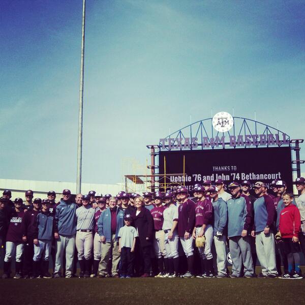BlueBellPark (@thescoop_ofbbp) on Twitter photo Today, we dedicated our new video board and said thanks to John and Debbie Bethancourt for their generous gift. #tamu Today, we dedicated our new video board and said thanks to John and Debbie Bethancourt for their generous gift. #tamu