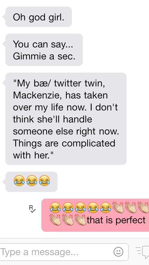 Barrelbarbie45's tweet photo. She gives the best guy advice guys😂😂😂 @makkLoves_Louis http://t.co/sYjsgEOHDR