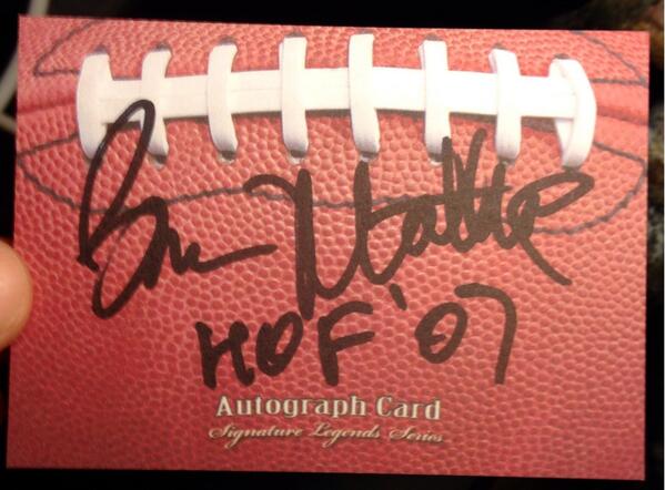 rackrs's tweet photo. Bruce Matthews Autographed Rackrs Football Card...Hall of Famer 2007 - Houston Oilers. #KeepRacking #RackOn http://t.co/riS9qeJ8Qb