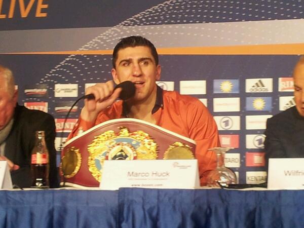 DirkHofmeister's tweet photo. Marco #Huck: "der Kampf wird in die Geschichte eingehen. Es war alles dabei: Emotionen,  Fitness, Härte." #boxen http://t.co/nOaTf0OZVj