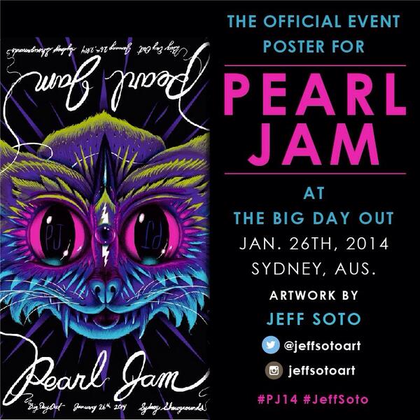 Image result for soto big day out pearl jam  poster